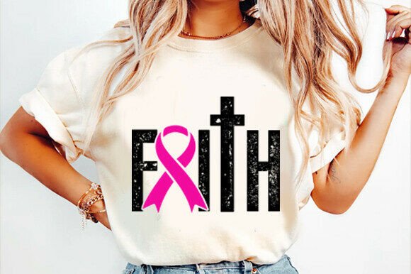 Breast Cancer Awareness Faith Jesus SVG Graphics