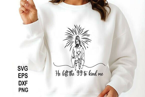 Christian PNG, Lost Sheep Jesus SVG Graphics for T-Shirt Designs