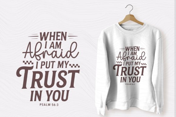 Christian Quote Typography SVG Trust You Graphics