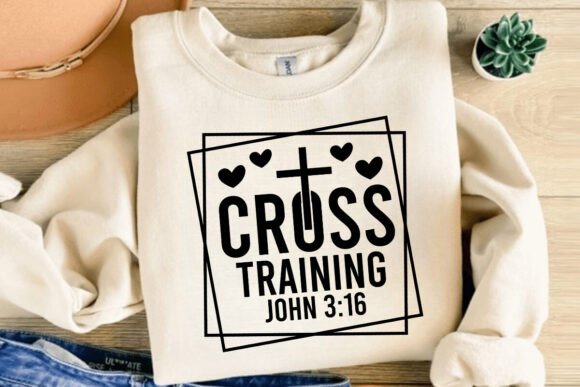 Cross Training SVG + Jesus SVG Graphics