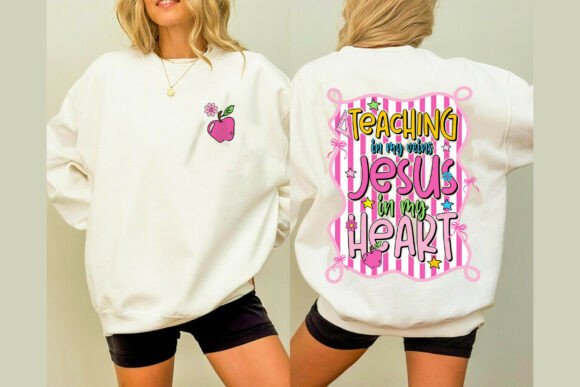 Jesus in My Heart PNG Sublimation: Graphics for T-Shirt Designs
