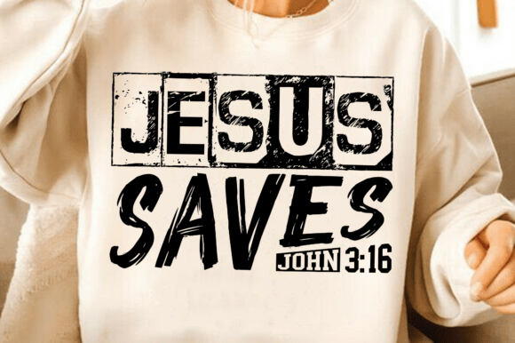 Jesus Saves John 3:16 SVG & PNG
