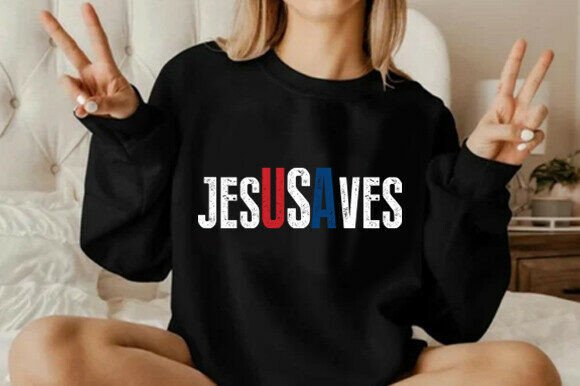 Jesus Saves USA SVG: Graphics & T-Shirt Designs