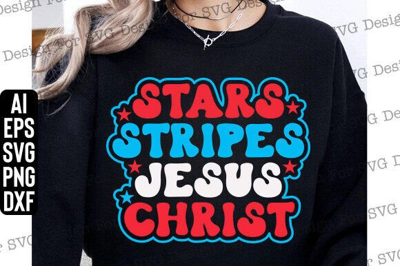 Stars Stripes Jesus Christ, Fourth of Graphics